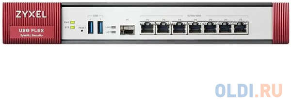 ZYXEL ZyWALL USG FLEX 500 firewall with 1 year subscription set (AS, AV, CF, IDP), Rack, 7 configurable (LAN / WAN) ports GE, 1xSFP, 2xUSB3.0, AP Cont