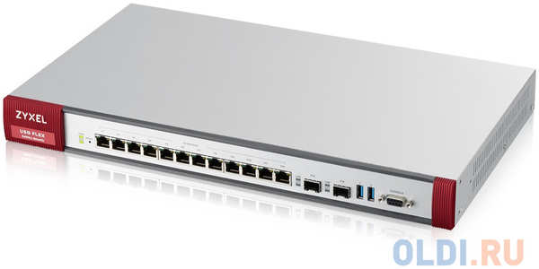 ZYXEL ZyWALL ATP700 Firewall, Rack, 12 Configurable (LAN / WAN) GE, 2xSFP, 2xUSB3.0, AP Controller (8/264) Ports, Device HA Pro, Sandbox, and Botnet F