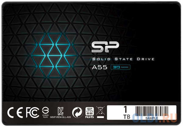 Накопитель SSD Silicon Power SATA III 1Tb SP001TBSS3A55S25 Ace A55 2.5″ 4348505225