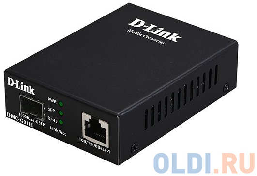 D-Link DMC-G01LC/C1A Медиаконвертер с 1 портом 100/1000Base-T и 1 портом 1000Base-X SFP 4348506188