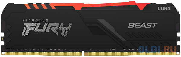 Оперативная память для компьютера Kingston Fury Beast RGB DIMM 32Gb DDR4 3200 MHz KF432C16BBA/32 4348506943