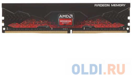 32GB AMD Radeon™ DDR4 3600 DIMM R9 Gamers Series Gaming Memory R9S432G3606U2S Non-ECC, CL18, 1.35V, Heat Shield, RTL (183535)