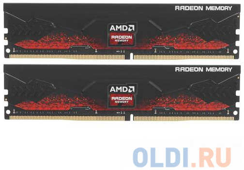 Оперативная память для компьютера AMD R9 Gamer DIMM 64Gb DDR4 3600 MHz R9S464G3606U2K