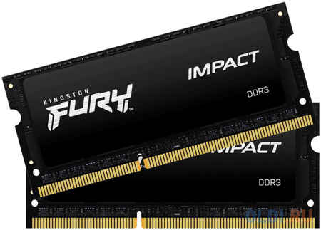 Оперативная память для ноутбука Kingston FURY Impact SO-DIMM 16Gb DDR3L 1866 MHz KF318LS11IBK2/16 4348511250