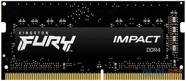 Оперативная память для ноутбука Kingston Fury Impact SO-DIMM 8Gb DDR4 3200 MHz KF432S20IB/8 4348512726
