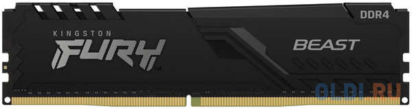 Оперативная память для компьютера Kingston Fury Beast DIMM 8Gb DDR4 3733 MHz KF437C19BB/8