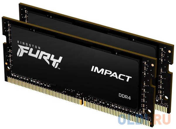 Оперативная память для ноутбука Kingston Fury Impact KF426S15IBK2/16 DIMM 16Gb DDR4 2666 MHz KF426S15IBK2/16 4348512742