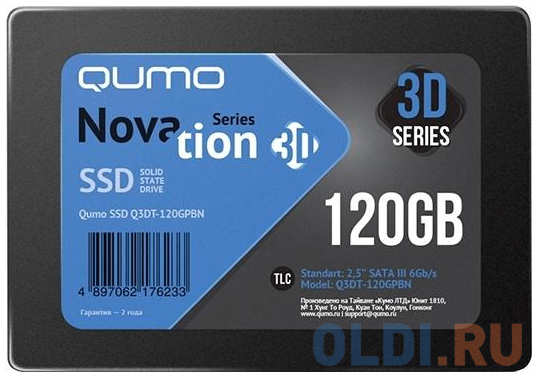 SSD накопитель QUMO Q3DT-120GSCY 120 Gb SATA-III Q3DT-120GSCY