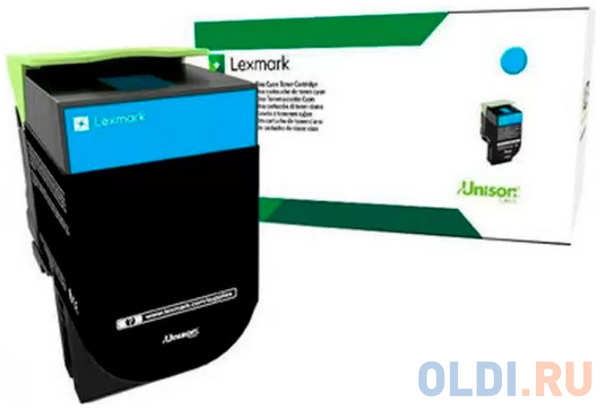 Картридж Lexmark с тонером, голубой, 1000 стр. для CX310/410/510, Corporate 4348513162