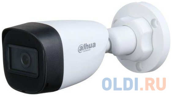 Камера видеонаблюдения Dahua DH-HAC-HFW1200CP-0280B 2.8-2.8мм HD-CVI HD-TVI цветная корп.:белый 4348514413