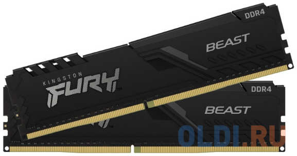 Оперативная память для компьютера Kingston FURY Beast DIMM 32Gb DDR4 3200 MHz KF432C16BB1K2/32