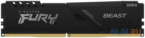 Оперативная память для компьютера Kingston FURY Beast Black DIMM 32Gb DDR4 3600 MHz KF436C18BB/32 4348516757