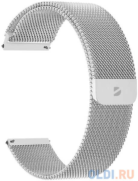 Deppa Ремешок Band Mesh универсальный, 20 mm, нержавеющая сталь, серебристый 4348517421