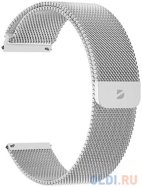 Deppa Ремешок Band Mesh универсальный, 22 mm, нержавеющая сталь, серебристый 4348517429
