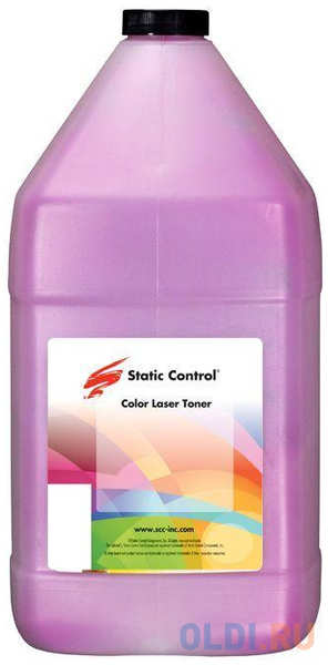 Тонер Static Control HM775-1KG-MOS пурпурный флакон 1000гр. для принтера HP CLJ Enterprise 700 M775/CP5520/CP5525/M750; CLJ Pro CP5225 4348519170
