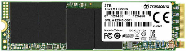 SSD накопитель Transcend TS2TMTE220S 2 Tb PCI-E 3.0 x4 4348521426
