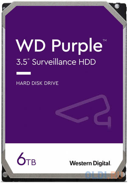 Western Digital Жесткий диск 3.5″ 6TB WD Purple (WD62PURX) {Serial ATA III, 5400- rpm, 128Mb} 4348521762