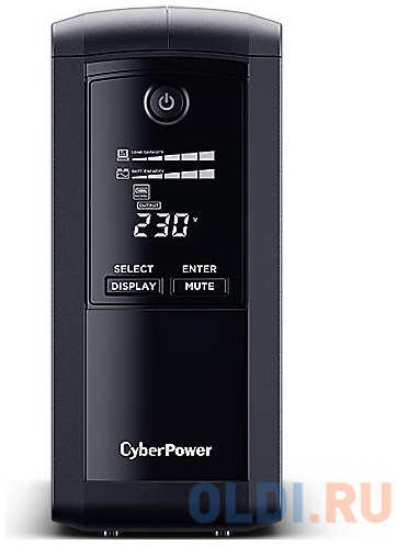 UPS CyberPower VP1000ELCD {1000VA 550W USB RS-232 RJ11 45 (4 EURO)}