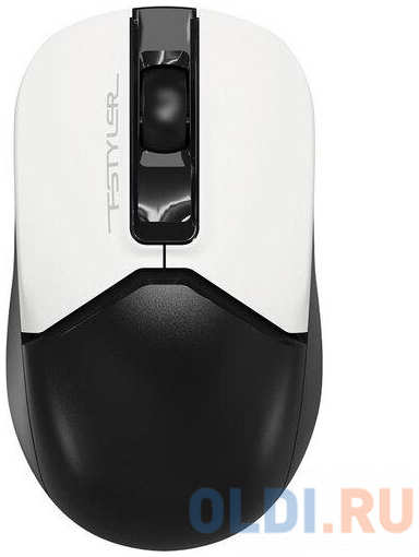 Мышь A4Tech Fstyler FG12S Panda белый/черный оптическая (1200dpi) silent беспроводная USB (3but) 4348525993