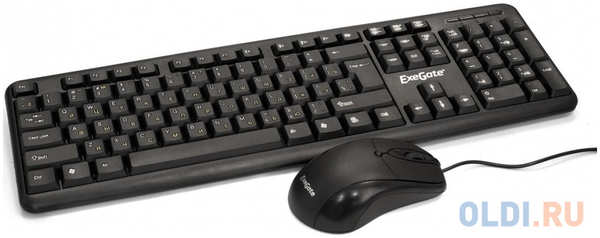 Exegate EX286204RUS Комплект ExeGate Professional Standard Combo MK120 (клавиатура влагозащищенная 104кл.+ мышь оптическая 1000dpi,3 кнопки и колесо п 4348526393