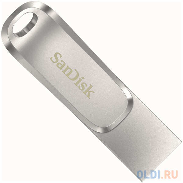 Флешка 256Gb SanDisk Ultra Dual Drive Luxe USB 3.1 USB Type-C серебристый SDDDC4-256G-G46 4348529964
