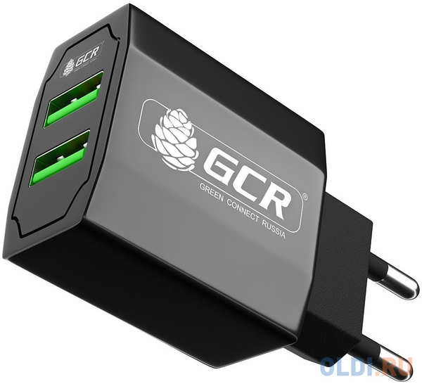 Сетевое зарядное устройство Green Connection GCR-51982 3.1А черный 4348534500