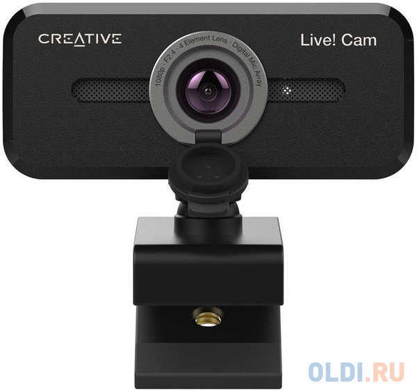 Камера Web Creative Live! Cam SYNC 1080P V2 черный 2Mpix (1920x1080) USB2.0 с микрофоном 4348536804