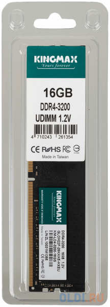 Оперативная память для компьютера KingMax KM-LD4-3200-16GS DIMM 16Gb DDR4 3200 MHz KM-LD4-3200-16GS