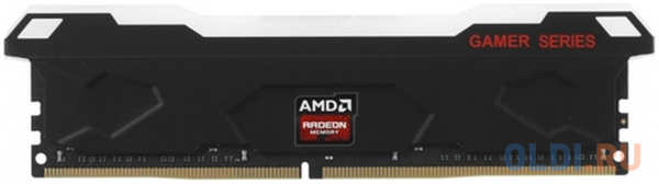 16GB AMD Radeon™ DDR4 3200 DIMM R9 Gamers Series Black RGB Gaming Memory R9S416G3206U2S-RGB Non-ECC, CL16, 1.35V, Heat Shield, RTL (183665) 4348538592