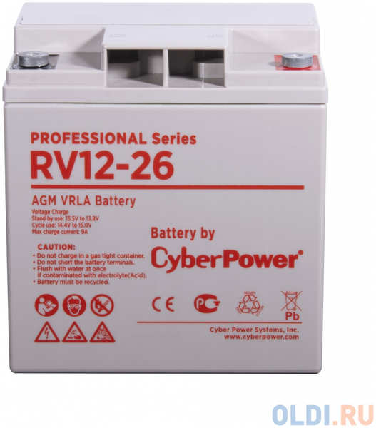Battery CyberPower Professional series RV 12-26 / 12V 26 Ah