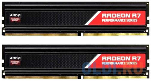 Оперативная память для компьютера AMD Radeon R7 Performance Series DIMM 16Gb DDR4 2666 MHz R7S416G2606U2K 4348543346