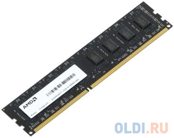 Оперативная память для компьютера AMD R534G1601U1SL-U DIMM 4Gb DDR3 1600 MHz R534G1601U1SL-U