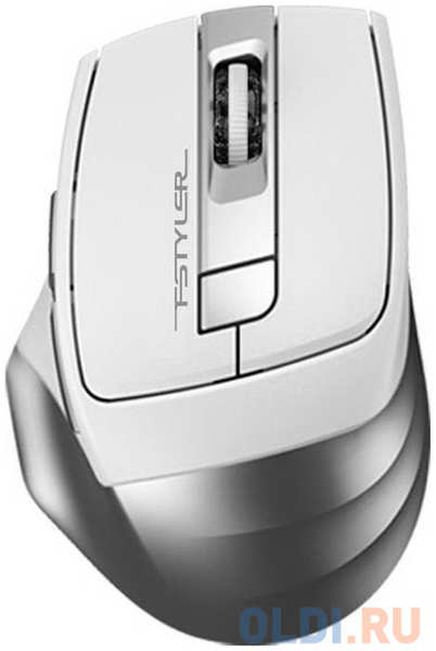 Мышь беспроводная A4TECH Fstyler FB35 белый серый USB + радиоканал 4348545537