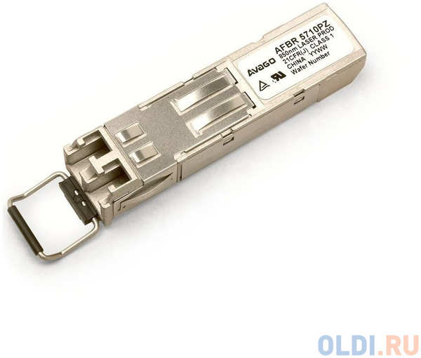 AFBR-5710PZ Transceiver 1G (1.25GBd Ethernet), SFP, LC MM 550m SX, 850nm VCSEL laser, bail de-latch, Foxconn Avago