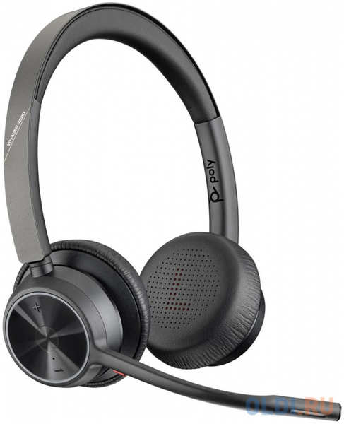 Plantronics Гарнитура беспроводная/ VOYAGER 4320 UC,V4320-M (COMPUTER& MOBILE) MICROSOFT TEAMS CERTIFIED, USB-A, STEREO BLUETOOTH HEADSET, WITHOUT CHARGE STA