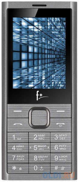 Мобильный телефон F+ B280 серый 4348552465