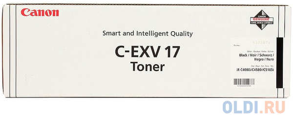 Тонер-картридж Canon iR C4080i/4580i С-EXV17/GPR-21 black (туба 540г) ELP Imaging® 4348553230