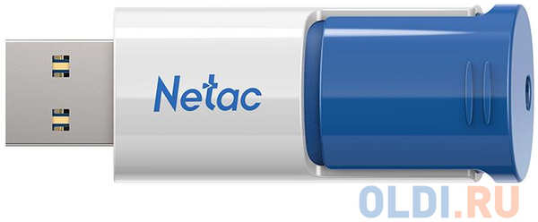 Флеш Диск Netac U182 Blue 256Gb, USB3.0, сдвижной корпус, пластиковая чёрно-синяя 4348555659
