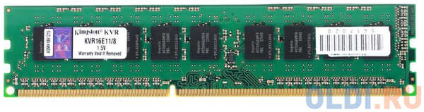 Оперативная память для компьютера Kingston ValueRAM DIMM 8Gb DDR3 1600 MHz KVR16E11/8 434855601