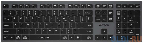 Клавиатура A4Tech Fstyler FBX50C серый USB беспроводная BT/Radio slim Multimedia 4348556019