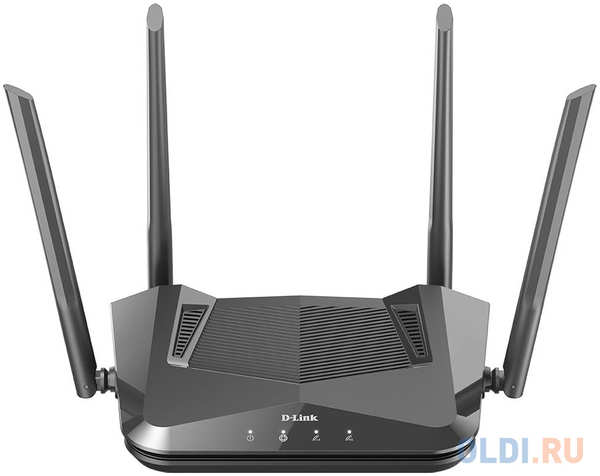 D-Link DIR-X1530/RU/A1A, AX1500 Wi-Fi 6 Router, 1000Base-T WAN, 3x1000Base-T LAN, 4x5dBi external antennas 4348556583