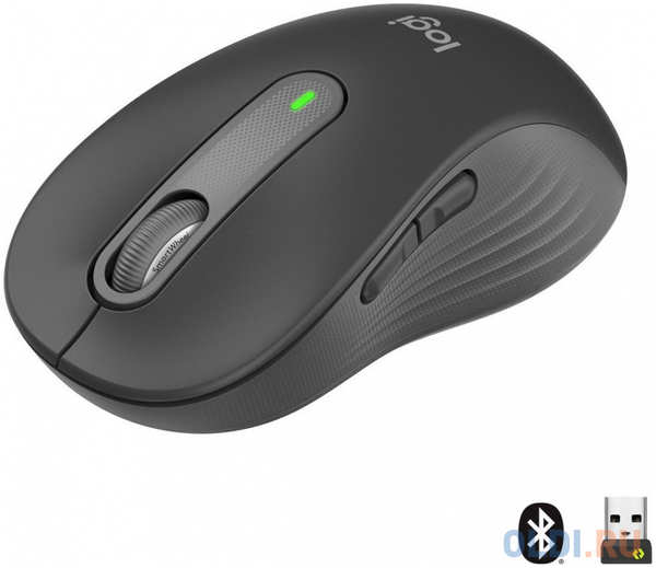 Мышь беспроводная Logitech Wireless Mouse Signature M650 L графитовый USB + Bluetooth 4348558004