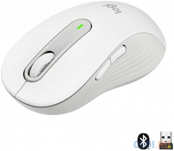 Мышь беспроводная Logitech Signature M650 L белый серый USB + Bluetooth 910-006238 4348558015