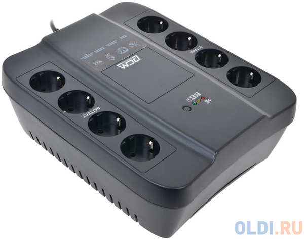 ИБП Powercom SPD-1000U Spider 1000VA/550W USB,AVR,RJ11,RJ45 (4+4 EURO) черный 434855818