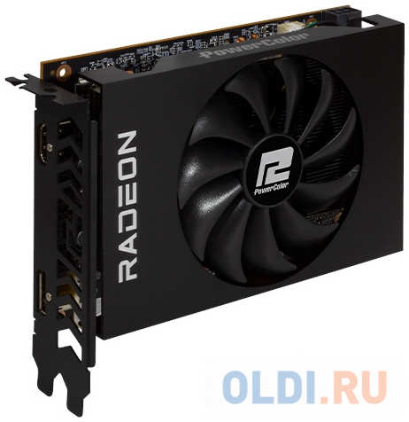 Видеокарта PowerColor PCI-E 4.0 AXRX 6500XT 4GBD6-DH AMD Radeon RX 6500XT 4096Mb 64 GDDR6 2359/18000 HDMIx1 DPx3 HDCP Ret