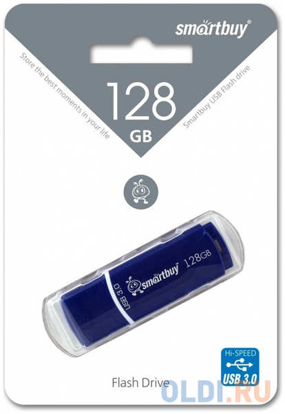 Smart Buy Флеш-диск 128 GB, SMARTBUY Crown, USB 3.0, SB128GBCRW-Bl