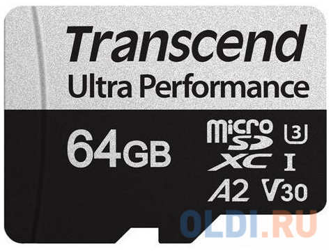 Карта памяти microSD (TransFlash) 64Gb Transcend TS64GUSD340S 4348558398
