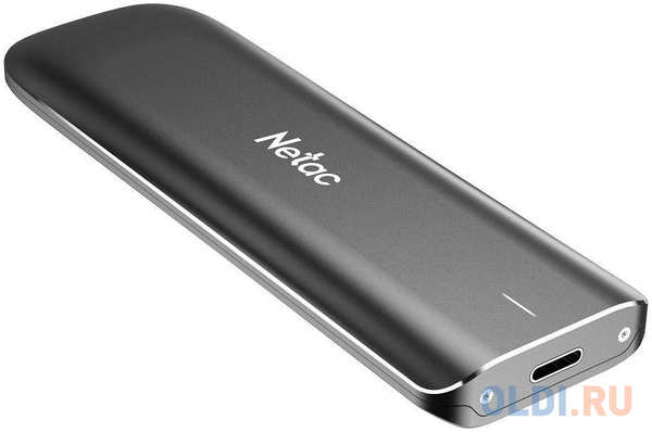 Внешний SSD SSD External Netac 250Gb ZX (USB3.2 Gen2 Type C, up to 1050/950MBs, 105х34х10.5mm, 36.5g, Aluminium) Black 4348559251