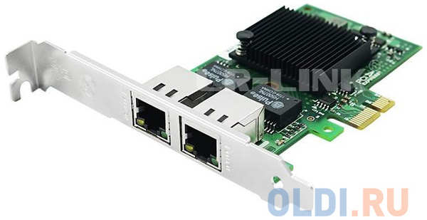 LREC9222HT Ethernet-адаптер LR-LINK 9222HT, Intel I350-AM2, двойной порт RJ45, сетевая карта PCI-Ex1, 10/100/1000 Мбит/с (302472)