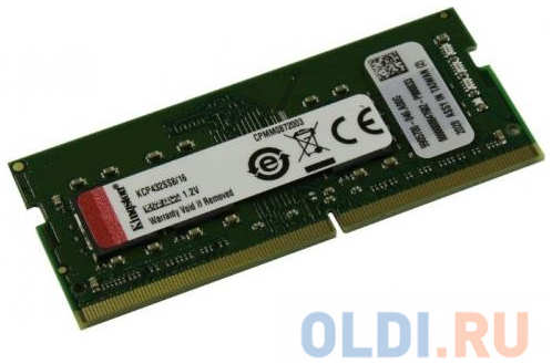 Оперативная память для ноутбука Kingston KCP432SS8/16 SO-DIMM 16Gb DDR4 3200MHz 4348563897